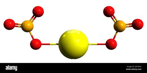 3D image of Calcium nitrate skeletal formula - molecular chemical ...