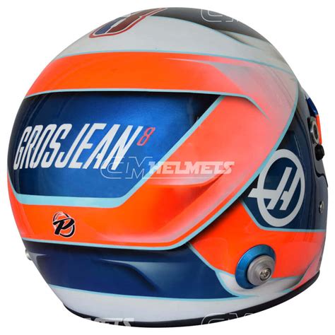 ROMAIN GROSJEAN 2018 F1 REPLICA HELMET FULL SIZE | CM Helmets