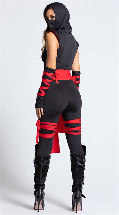 Deadly Ninja Costume, Womens Ninja Costume, Black Ninja Costume - Yandy.com | Ninja costume, Red ...