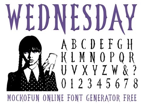 🕸️ [FREE] Wednesday Font - MockoFUN