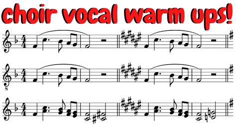 High School Choir Vocal Warm Ups - YouTube