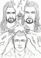WWE Coloring Page Of Triple H Best Site  Home sketch template