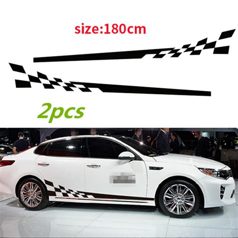 2Pcs Car Decal Vinyl Graphics Side Stickers Body Decals Generic ...