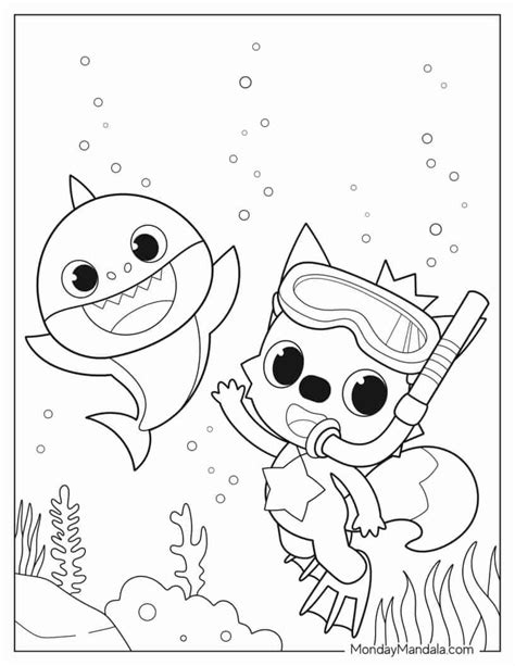 Best 12 Baby Shark Coloring Pages (Free PDF Printables) – Artofit