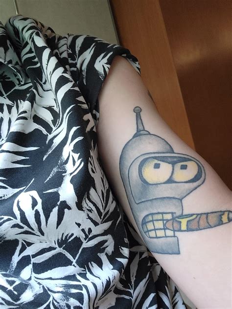 My Bender tattoo in honor of Futurama returning done by Samantha at ...