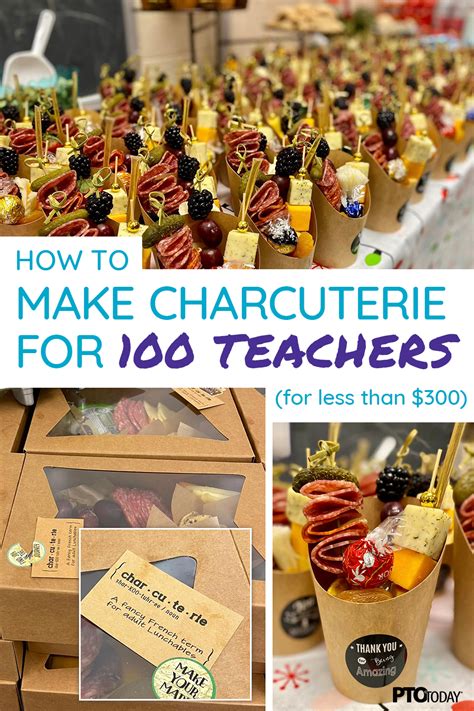 Shop This Idea! Charcuterie Cups for Teacher Appreciation Week - PTO ...