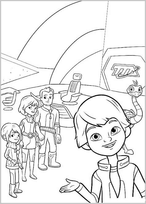 Miles from Tomorrowland coloring pages to download and print for free