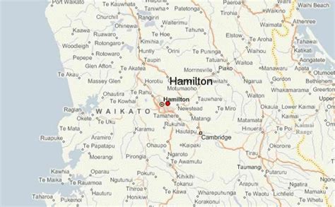 Hamilton new zealand map - Map of hamilton new zealand (Australia and ...