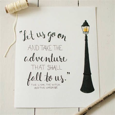 Chronicles of Narnia Quote - Original 8x10 - Literary Quote - Wall Art - Illustrated - CS Lewis ...