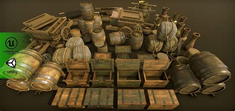 3D model High-quality medieval props Big package VR / AR / low-poly | CGTrader