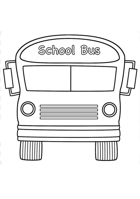 School Bus Drawing For Kids