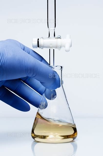 Titration of sodium hydroxide with hyd | Stock Image - Science Source Images