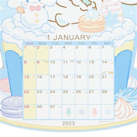 Original Sanrio Cinnamoroll 2023 Calendar Die Cut Japan, Hobbies & Toys, Stationary & Craft ...