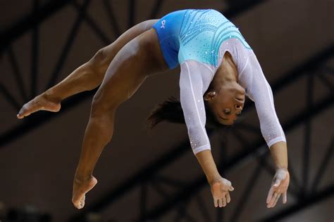 Simone Biles continues to push boundaries of gymnastics with unprecedented array of tumbling ...