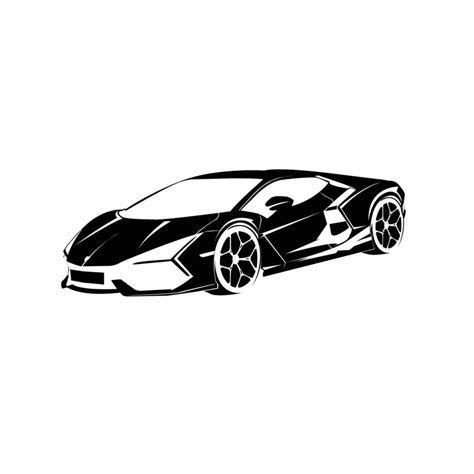 BLACK AND WHITE CAR VECTOR ON A WHITE BACKGROUND 26286656 Vector Art at Vecteezy