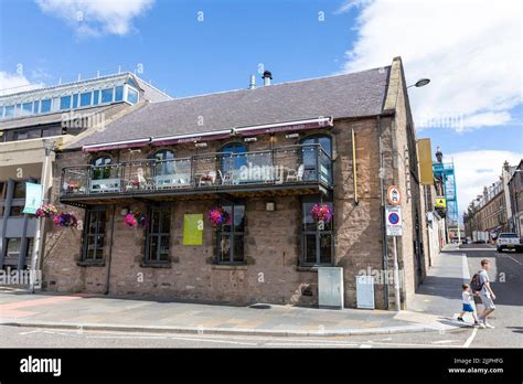 Mustard Seed restaurant in Inverness city centre in Scotland, on a summers day in 2022, Great ...