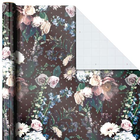 Shadowed Floral Wrapping Paper, 27 sq. ft. - Wrapping Paper - Hallmark