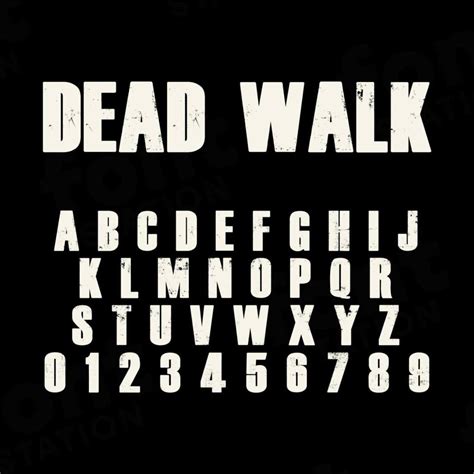 The Walking Dead Font - Instant Download