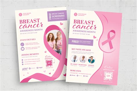 Breast Cancer Awareness Month Flyer [PSD, AI, EPS] - BrandPacks