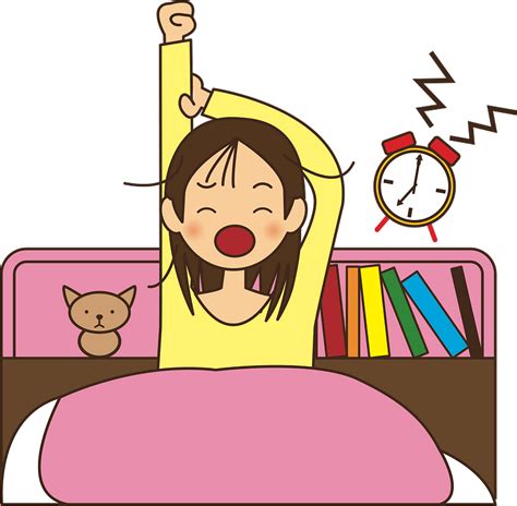 Girl Waking up clipart. Free download transparent .PNG | Creazilla