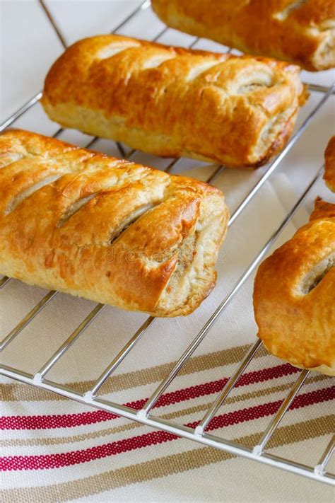 Pork Sausage Rolls in Puff Pastry Stock Image - Image of puff, oven: 107463063