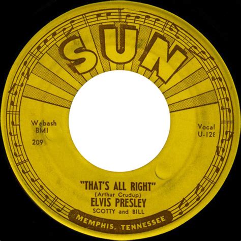 Today: Elvis Presley released “That’s All Right” in 1954 – 59 years ago ...