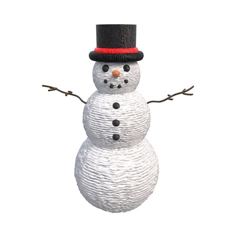 Snowman (Free Template For a 3D Pen)