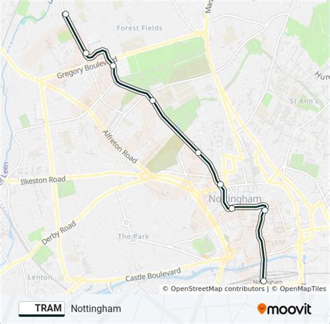 tram Route: Schedules, Stops & Maps - Nottingham (Updated)