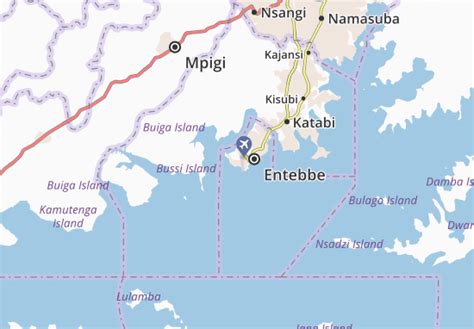 MICHELIN Old Entebbe map - ViaMichelin