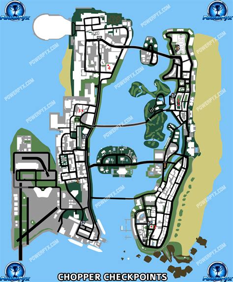 GTA Vice City Definitive All Chopper Checkpoint Locations