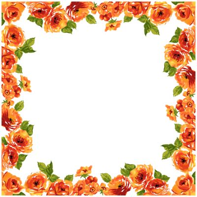 Flowers Borders PNG Vector Images with Transparent background - TransparentPNG