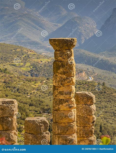 Delphi Sanctuary, Phocis, Greece Stock Photo - Image of phocis, culture: 240961884