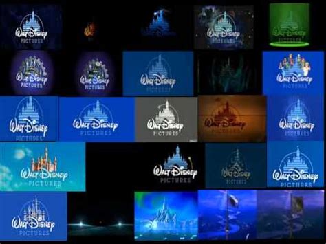 All 25 Walt Disney Pictures Logos At The Same Time - YouTube