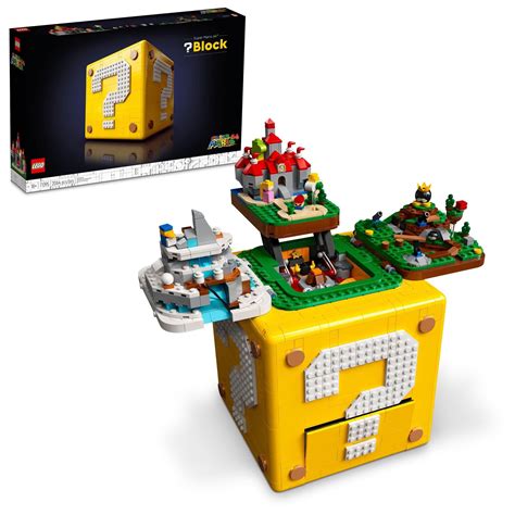 LEGO Super Mario Super Mario 64 Question Mark Block 71395 Building Set for Adults (2064 Pieces ...