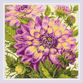 Riolis Dahlias - Diamond Painting Kit AM0072 - 123Stitch