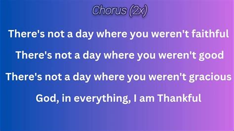 I am Thankful Lyrics By: Anointed Praise - YouTube