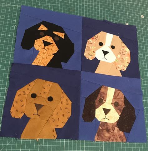 More Dogs - Made By Marney | Animal quilts, Dog quilts, Barn quilt patterns