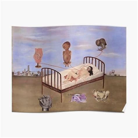 Henry Ford Hospital (The Flying Bed) by Frida Kahlo Premium Matte Vertical Poster sold by Iris ...