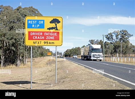 Highway safety sign Queensland Australia Stock Photo: 71953169 - Alamy