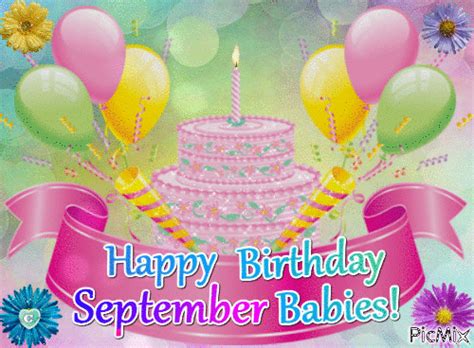 Happy Birthday September Babies - Free animated GIF - PicMix