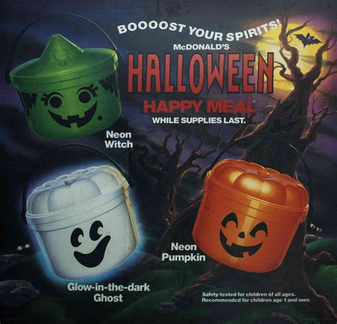 McDonald's Halloween Happy Meal: 1990 Halloween Pails | The Euclid ... | Halloween buckets ...