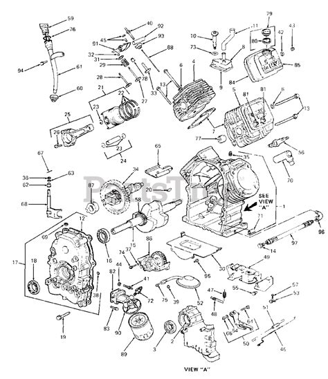 Cub Cadet 1641 (146-653-100) - Cub Cadet Garden Tractor (SN: 880001 - 899000) Engine Assembly ...