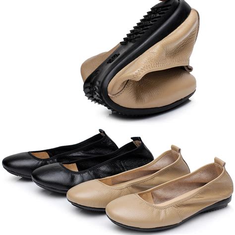 2014 NEW Genuine Leather Mother Shoes Casual Soft Comfortable Slip Resistant Outsole Flat Heel ...