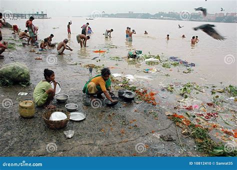 Ganga River Pollution In Kolkata. Editorial Image | CartoonDealer.com #10812410