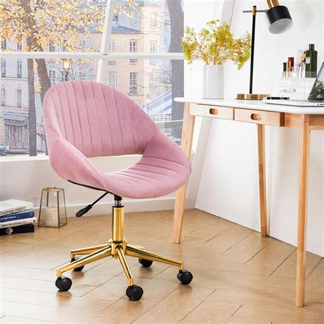 Buy ovios Cute Desk Chair,Plush Velvet Office Chair for Home or Office ...