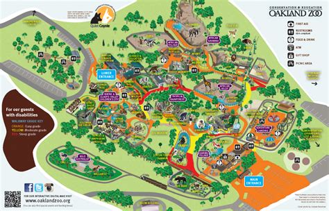 Oakland Zoo California Trail Map - Printable Maps