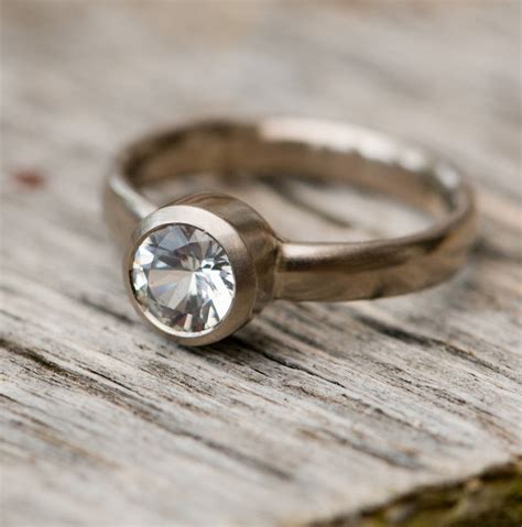 white sapphire engagement ring by william white | notonthehighstreet.com