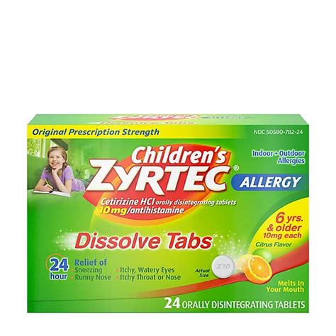 Childrens Zyrtec Oral Dissolve Tabs - 24 Count - Haggen