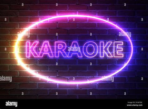 Karaoke neon sign hi-res stock photography and images - Alamy