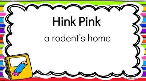 Hink Pink, Hinky Pinky, Hinkity Pinkity - Welcome to CHES GT